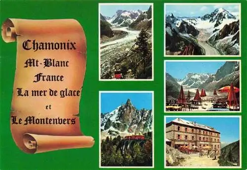 AK / Ansichtskarte CHAMONIX 74 Haute-Savoie Mt Blanc La mer de Glace et Le Montenvers