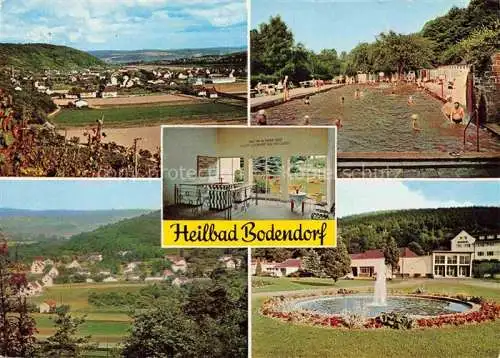 AK / Ansichtskarte Bodendorf Ahr Sinzig Panorama Heilbad Thermalschwimmbad Park