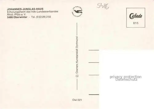 AK / Ansichtskarte Oberwinter Rhein Remagen Johannes Junglas-Haus Erholungsheim Restaurant Hallenbad