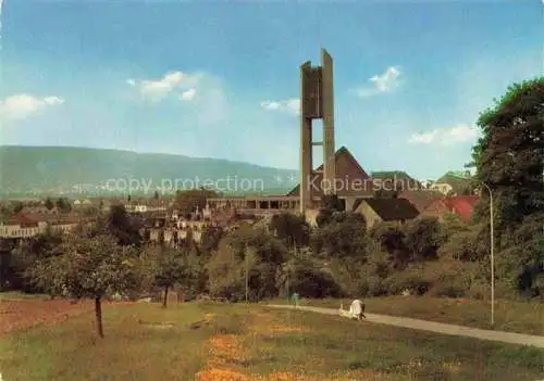 AK / Ansichtskarte Konz Conz Teilansicht mit Pfarrkirche St. Nikolaus
