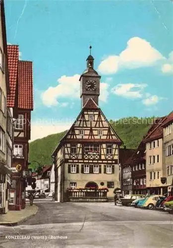 AK / Ansichtskarte Kuenzelsau Rathaus