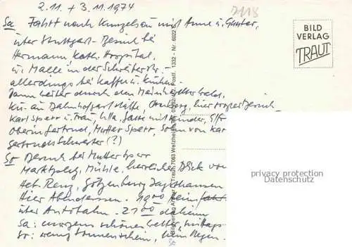 AK / Ansichtskarte Kuenzelsau Rathaus