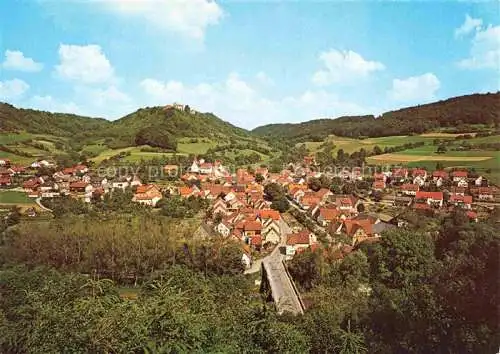 AK / Ansichtskarte Kocherstetten Panorama mit Schloss Stetten