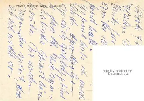 AK / Ansichtskarte Ingelfingen Kurpark