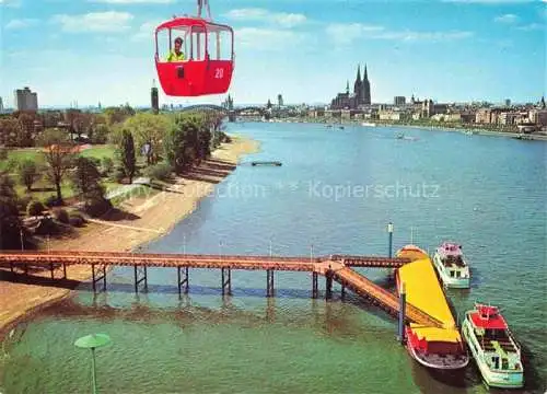 AK / Ansichtskarte BUGA Bundesgartenschau Koeln Schiff ahoi Rheinpark Aue 