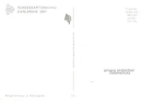 AK / Ansichtskarte BUGA Bundesgartenschau Karlsruhe Schlosspark 