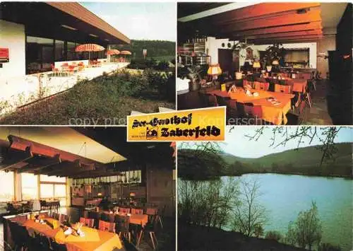 AK / Ansichtskarte Zaberfeld Heilbronn BW Café Restaurant See-Gasthof Zaberfeld Gastraum See