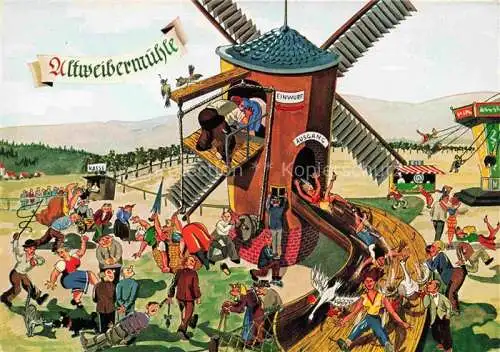 AK / Ansichtskarte Cleebronn Altweibermuehle Tripsdrill Ausflugsort Kuenstlerkarte