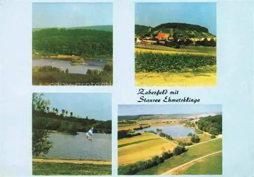 AK / Ansichtskarte Zaberfeld Heilbronn BW Panorama mit Stausee Ehmetsklinge Luftbild