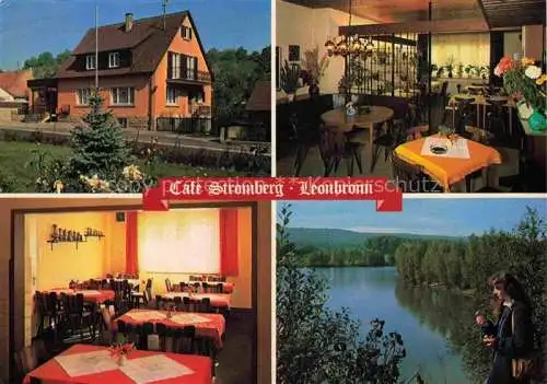 AK / Ansichtskarte Leonbronn Zaberfeld Heilbronn BW Café Restaurant Stromberg Gastraeume See