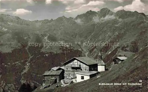 AK / Ansichtskarte Hochsoelden oetztal Tirol AT Kleblealm