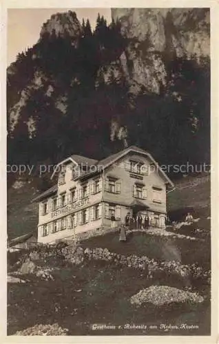 AK / Ansichtskarte Hoher Kasten Hohenkasten 1799m IR Gasthaus Ruhesitz