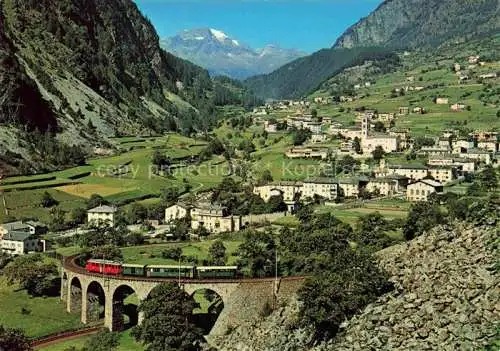 AK / Ansichtskarte Brusio Bernina GR Panorama Eisenbahnviadukt