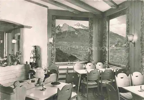 AK / Ansichtskarte Bad Ragaz Ragatz SG Hotel Wartenstein Gaststube