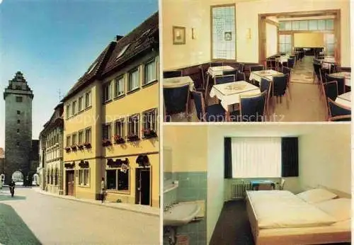 AK / Ansichtskarte Volkach Hotel Garni Schmitt Gaststube Zimmer