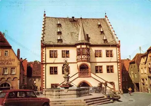 AK / Ansichtskarte Volkach Rathaus Brunnen