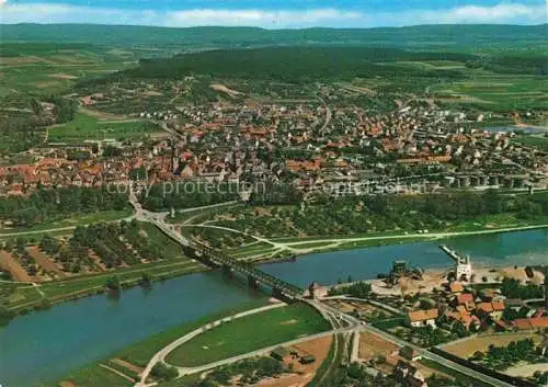 AK / Ansichtskarte Volkach Fliegeraufnahme mit Mainschleife