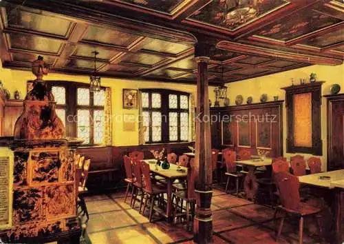 AK / Ansichtskarte Volkach Gasthof zur Schwane Gastraum