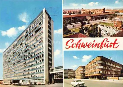 AK / Ansichtskarte SCHWEINFURT Main SKF Kugellagerfabrik FAG Kugelfischer Fabrik Fichtel und Sachs Hauptverwaltung