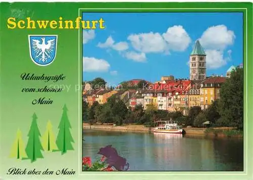 AK / Ansichtskarte SCHWEINFURT Main Mainpartie Fahrgastschiff