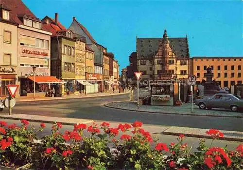 AK / Ansichtskarte SCHWEINFURT Main Marktplatz mit Rathaus