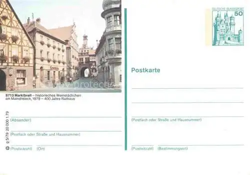 AK / Ansichtskarte Marktbreit Rathaus