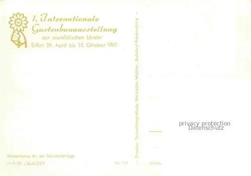 AK / Ansichtskarte IGA Gartenbauaustellung International Erfurt Wasserachse Staudenanlage 