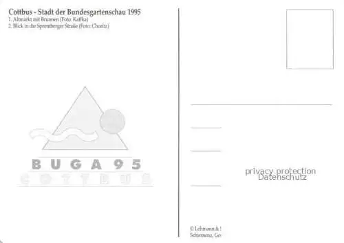 AK / Ansichtskarte BUGA Bundesgartenschau Cottbus Altmarkt Sprembergerstrasse 