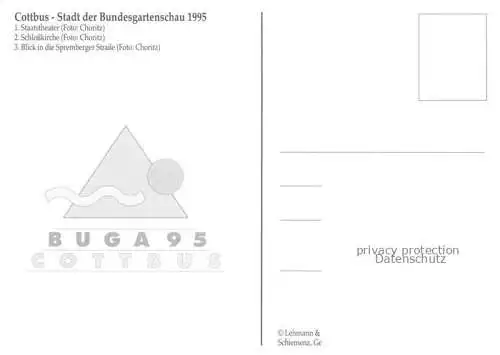 AK / Ansichtskarte BUGA Bundesgartenschau Cottbus Stadttheater Schlosskirche  