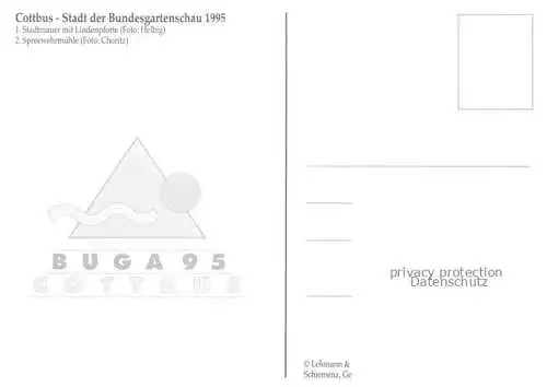 AK / Ansichtskarte BUGA Bundesgartenschau Cottbus Stadtmauer Lindenpforte Spreewehrmuehle 
