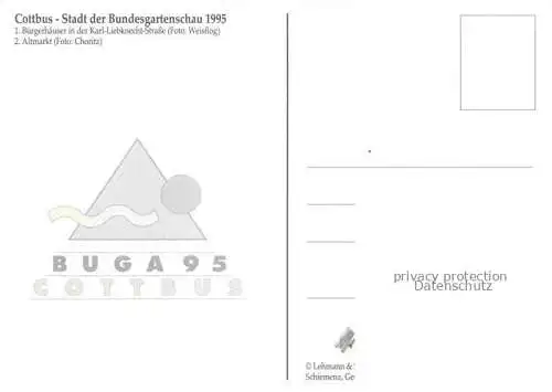 AK / Ansichtskarte BUGA Bundesgartenschau Cottbus Karl Liebknecht Strasse Altmarkt 