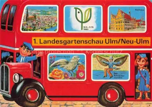 AK / Ansichtskarte LAGA Landesgartenschau Ulm Neu Ulm Rathaus Bus Spatz