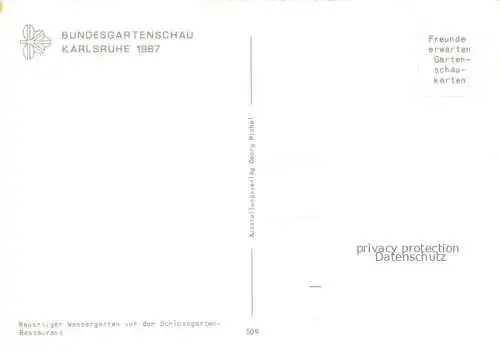AK / Ansichtskarte BUGA Bundesgartenschau Karlsruhe  Wassergarten Schlossgarten Restaurant 