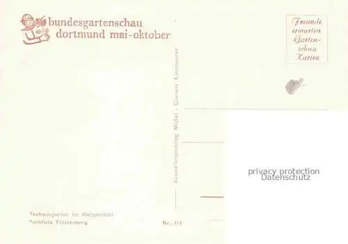 AK / Ansichtskarte BUGA Bundesgartenschau Dortmund Teehausgarten Morgenlicht 