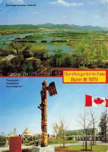 AK / Ansichtskarte BUGA Bundesgartenschau Bonn Totempfahl Canadische Nationalgarten Gelaende 
