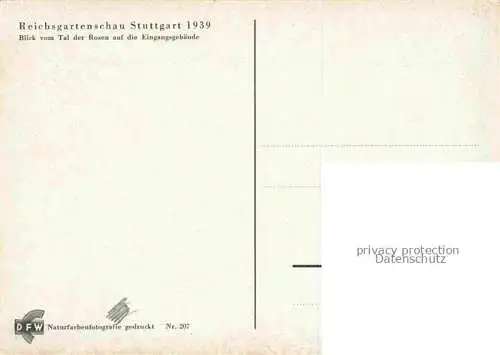 AK / Ansichtskarte Reichsgartenschau 1939 STUTTGART Tal der Rosen Eingangsgebaeude 