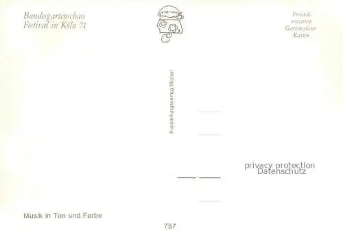 AK / Ansichtskarte BUGA Bundesgartenschau Koeln Musik in Ton und Farben 