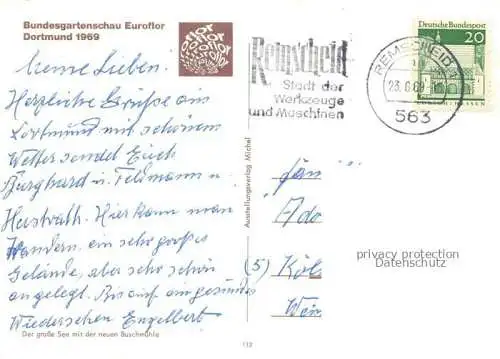 AK / Ansichtskarte BUGA Bundesgartenschau Dortmund Euroflor See Buschmuehle 