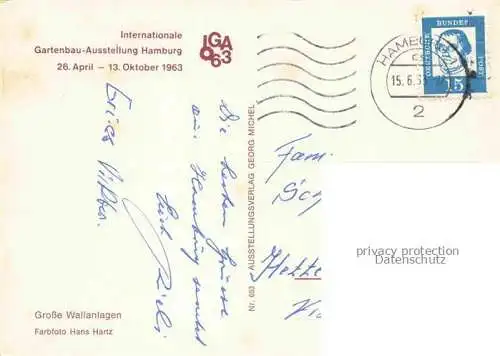 AK / Ansichtskarte IGA Gartenbauaustellung International Hamburg Grosse Wallenlage 