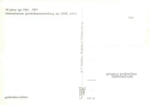 AK / Ansichtskarte IGA Gartenbauaustellung International Erfurt Gelaendeansicht 