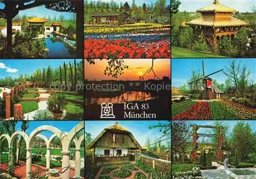 AK / Ansichtskarte IGA Gartenbauaustellung International Muenchen Nationalgaerten China Bayern Nepal Verona 