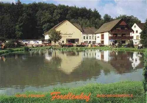 AK / Ansichtskarte Bescheid Hermeskeil Hotel Pension Forellenhof Bescheidermuehle Forellenzucht
