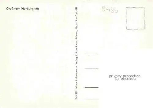 AK / Ansichtskarte Nuerburgring Autorennstrecke Eifel Rennstrecke Rennauto Motorradrennen