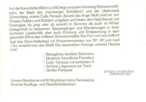AK / Ansichtskarte Fohrenbuehl Lauterbach BW Pension Gasthof Restaurant im Schwarzwald