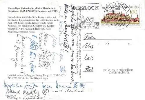 AK / Ansichtskarte Maulbronn Kloster ehemaliges Zisterzienserkloster