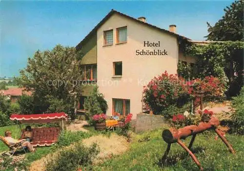 AK / Ansichtskarte Wiernsheim Hotel Schoenblick Garten