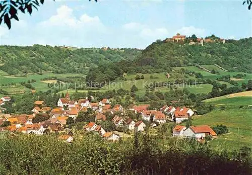 AK / Ansichtskarte Kocherstetten Teilansicht mit Schloss Stetten