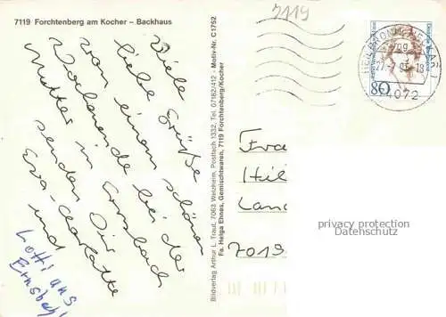 AK / Ansichtskarte Forchtenberg Backhaus