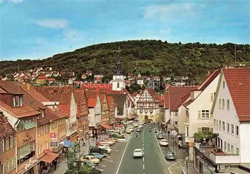 AK / Ansichtskarte Kuenzelsau Hauptstrasse Rathaus Kirche