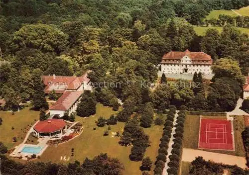 AK / Ansichtskarte Friedrichsruhe Zweiflingen Waldhotel Friedrichsruhe Jagdschloss Tennisplatz